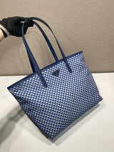 Elegant Triangular Pattern Nylon Tote Bag