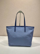 Elegant Triangular Pattern Nylon Tote Bag