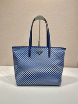 Elegant Triangular Pattern Nylon Tote Bag