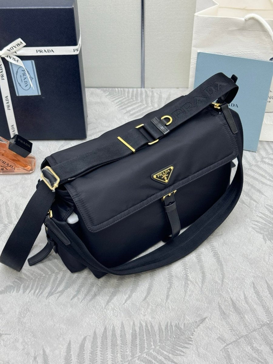 Explore Re - Nylon Shoulder Bag with Dual Straps