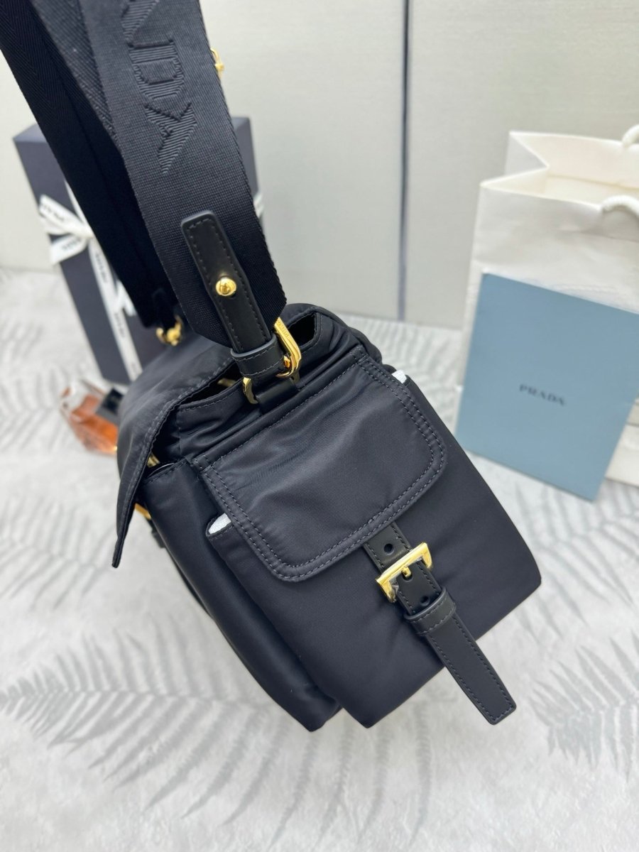 Explore Re - Nylon Shoulder Bag with Dual Straps