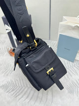 Explore Re - Nylon Shoulder Bag with Dual Straps