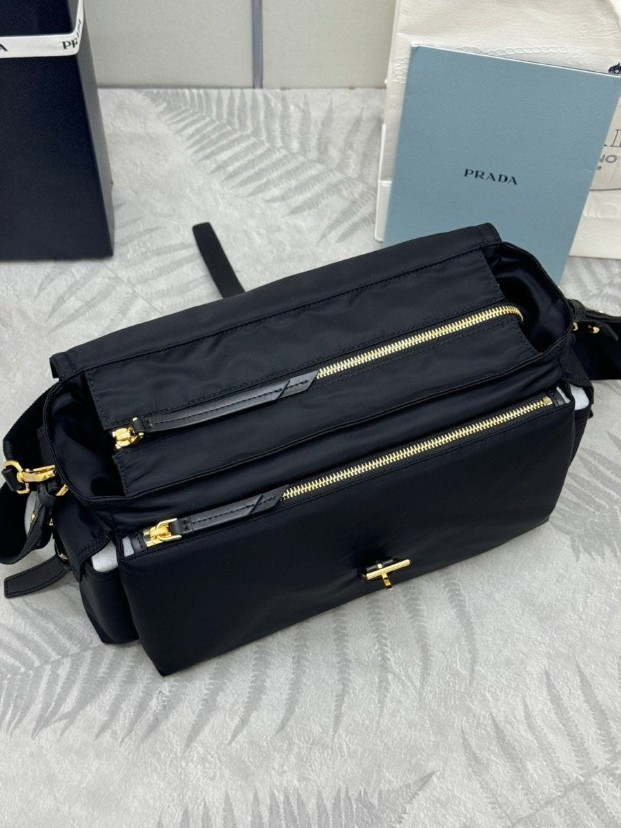 Explore Re - Nylon Shoulder Bag with Dual Straps