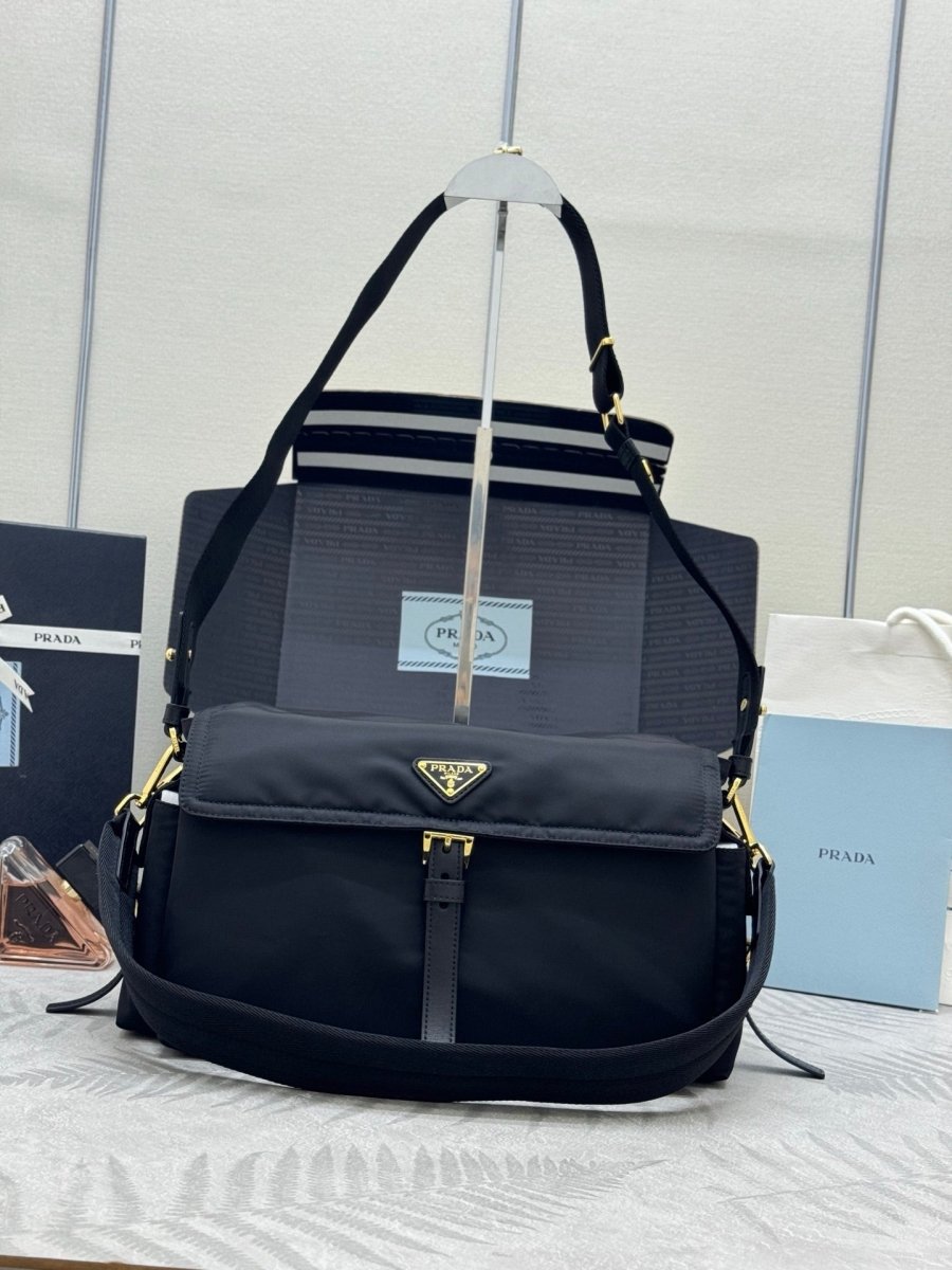 Explore Re-Nylon Shoulder Bag with Dual Straps