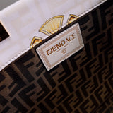 Fendace Sunshine Medium Shopper Tote – Luxury Inspired Pink Baroque Design