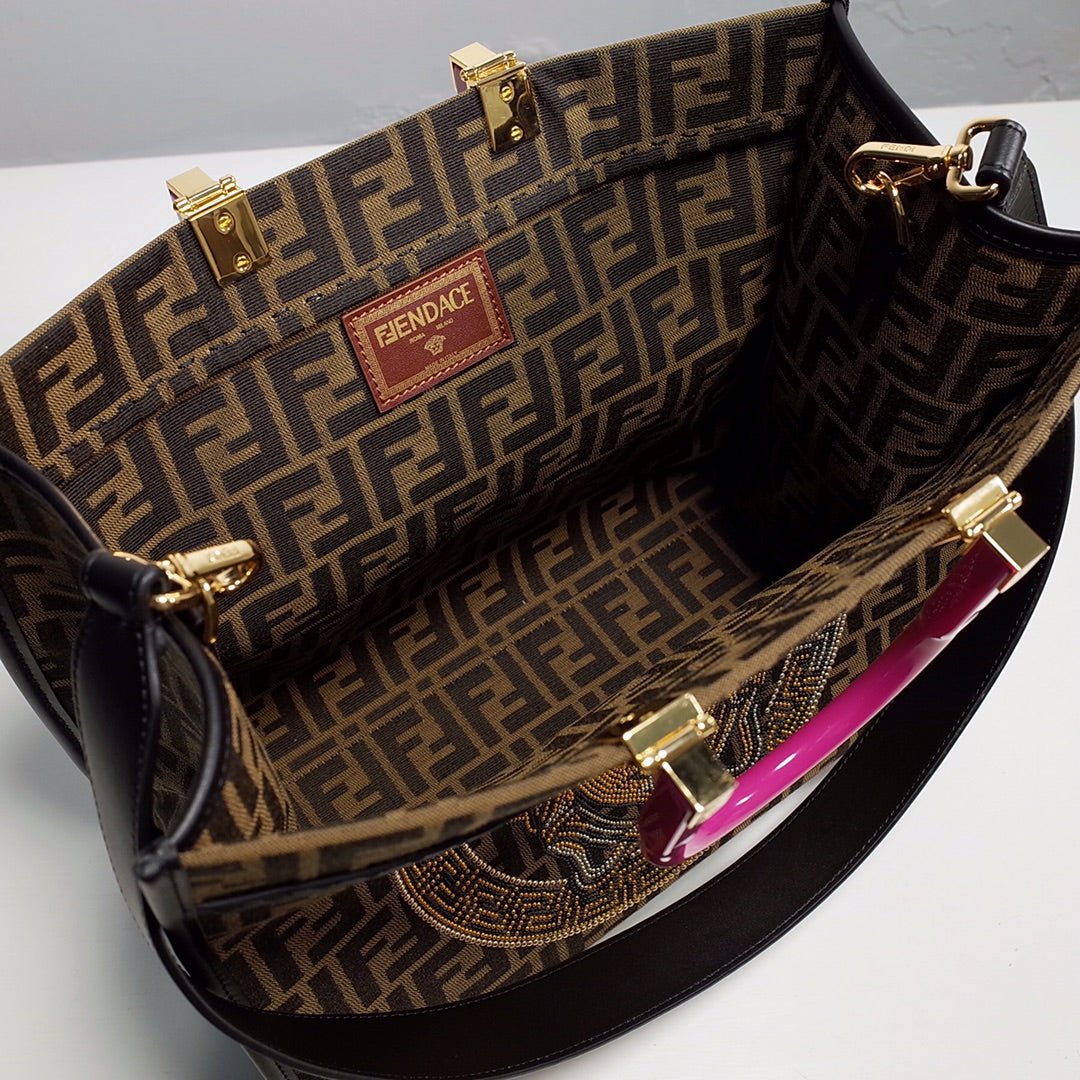 Fendace Sunshine Tote – Luxury Inspired Medusa & Baroque Fusion