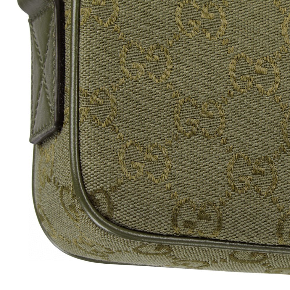 GG Canvas Small Crossbody Bag – Luxury Inspired Forest Green Design
