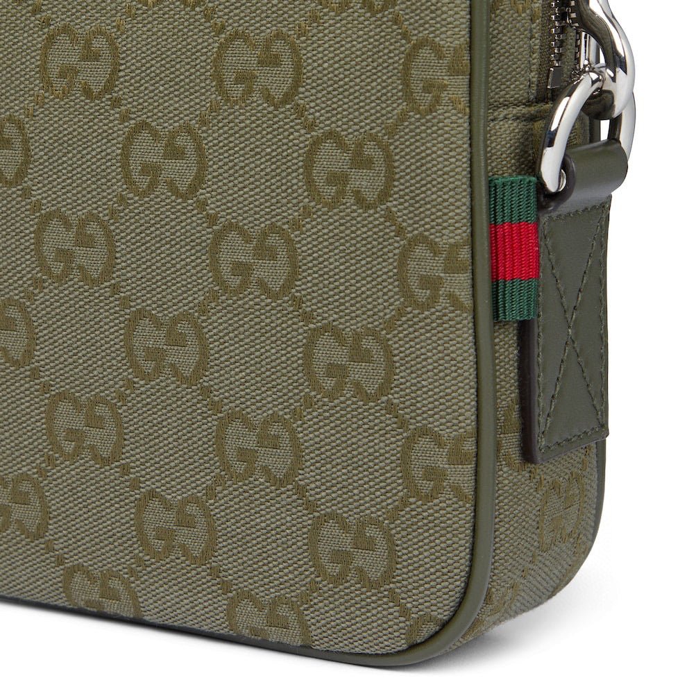 GG Canvas Small Crossbody Bag – Luxury Inspired Forest Green Design