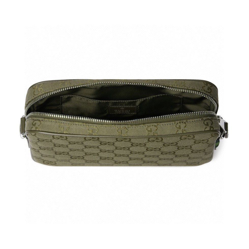 GG Canvas Small Crossbody Bag – Luxury Inspired Forest Green Design