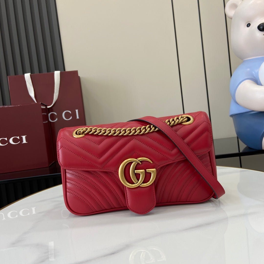GG Marmont Flap Bag – Luxury Inspired Cowhide Leather Design