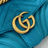 GG Marmont Flap Bag – Luxury Inspired Wavy Quilted Velvet Design