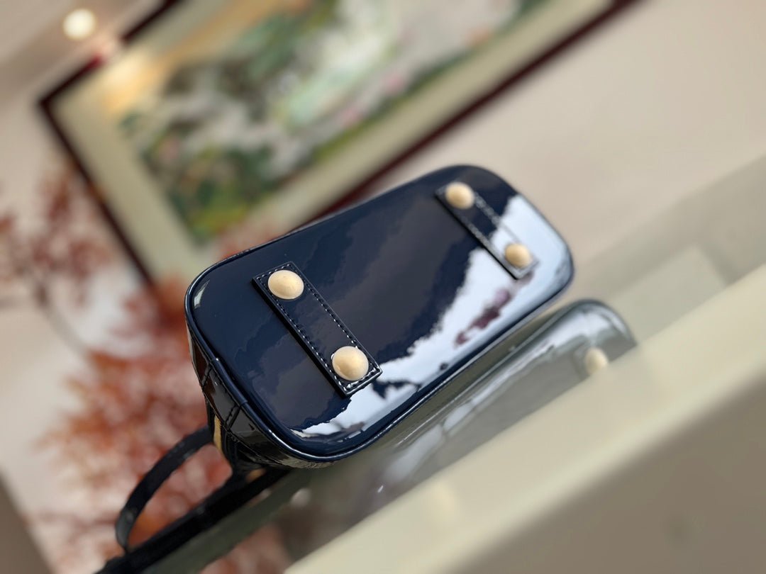 Grand Blue Epi Leather Alma Handbag – Designer Inspired Bags