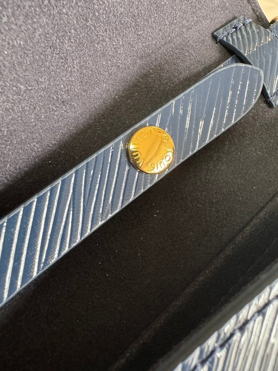 Grand Blue Epi Leather Alma Handbag – Designer Inspired Bags