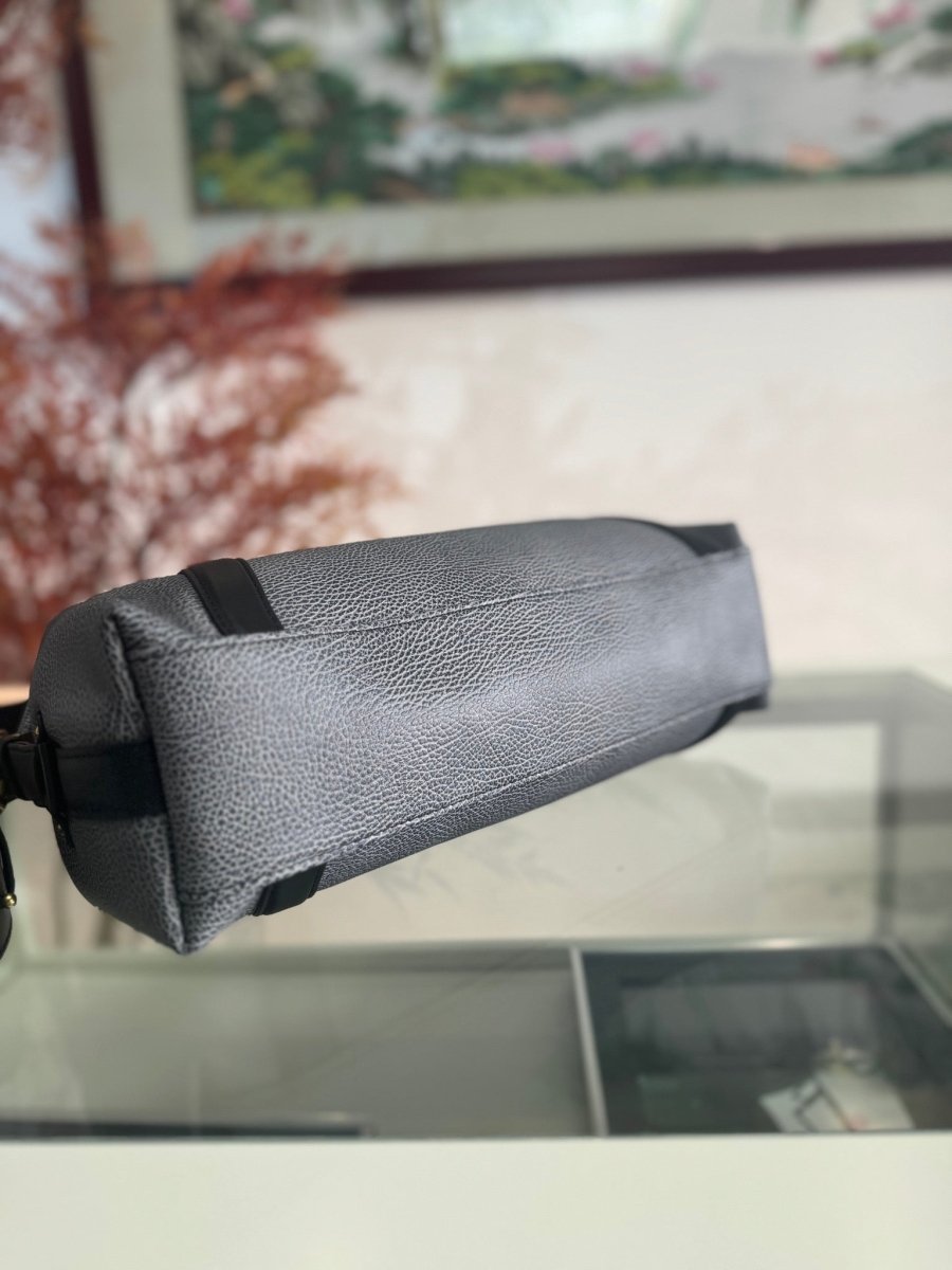 Gray - Blue Biker MM Shoulder Bag – Designer Inspired Bags