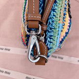 Handmade Multicolored Crochet Pouch Bag