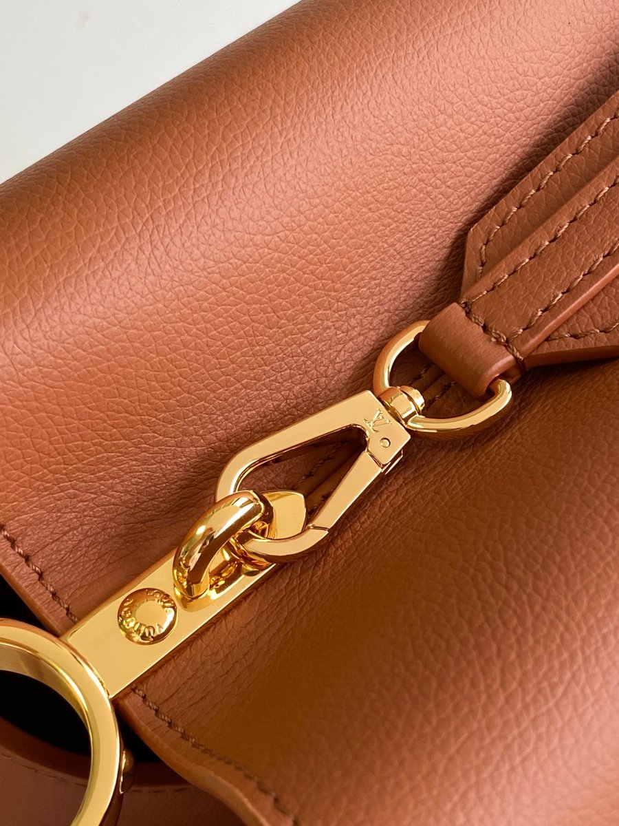 Hazelnut Brown Capucines Medium Handbag – Designer Inspired Bags