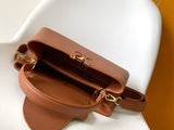 Hazelnut Brown Capucines Medium Handbag – Designer Inspired Bags
