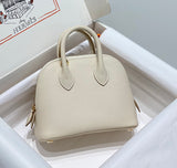 Classic Mini Structured Leather Top-Handle Bag