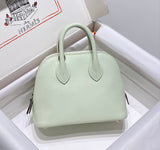 Classic Mini Structured Leather Top-Handle Bag