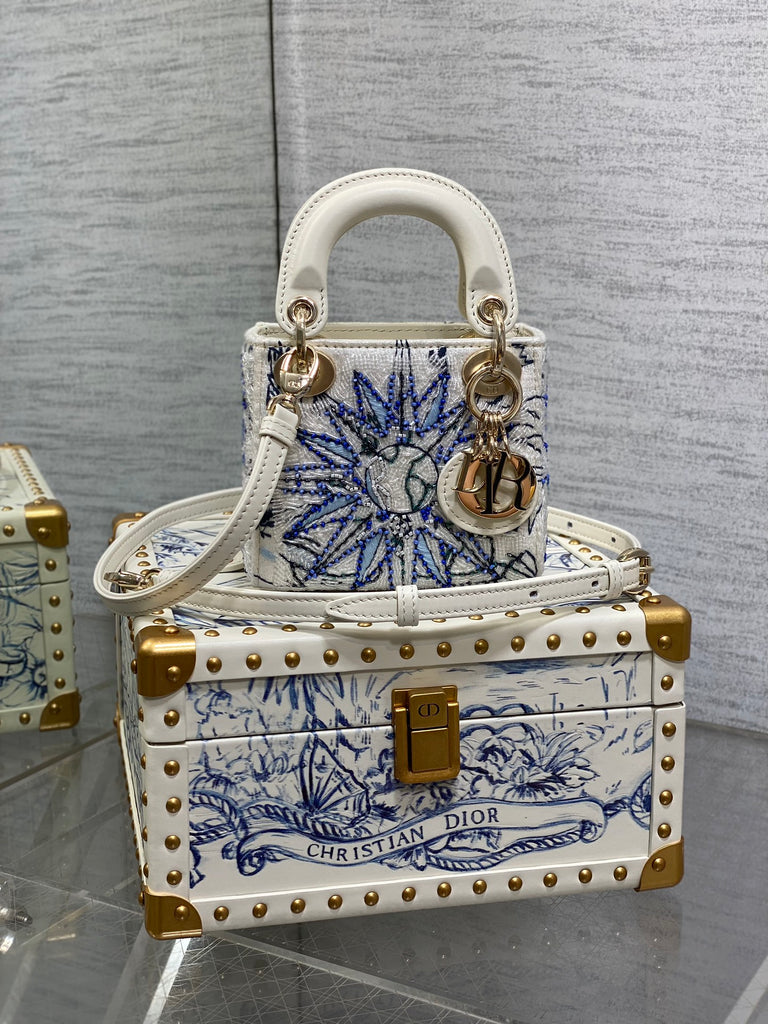 Lady Dior Ultra-Mini Limited Edition Embroidered Bead Bag