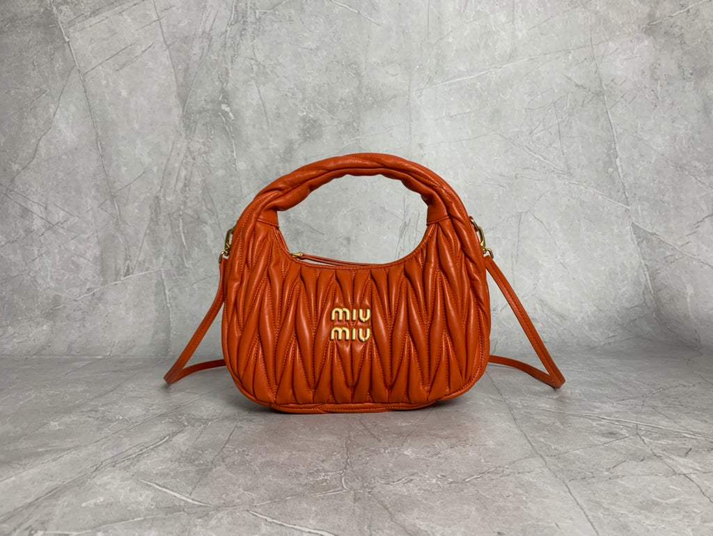 Wander Matelassé Nappa Leather Hobo Bag