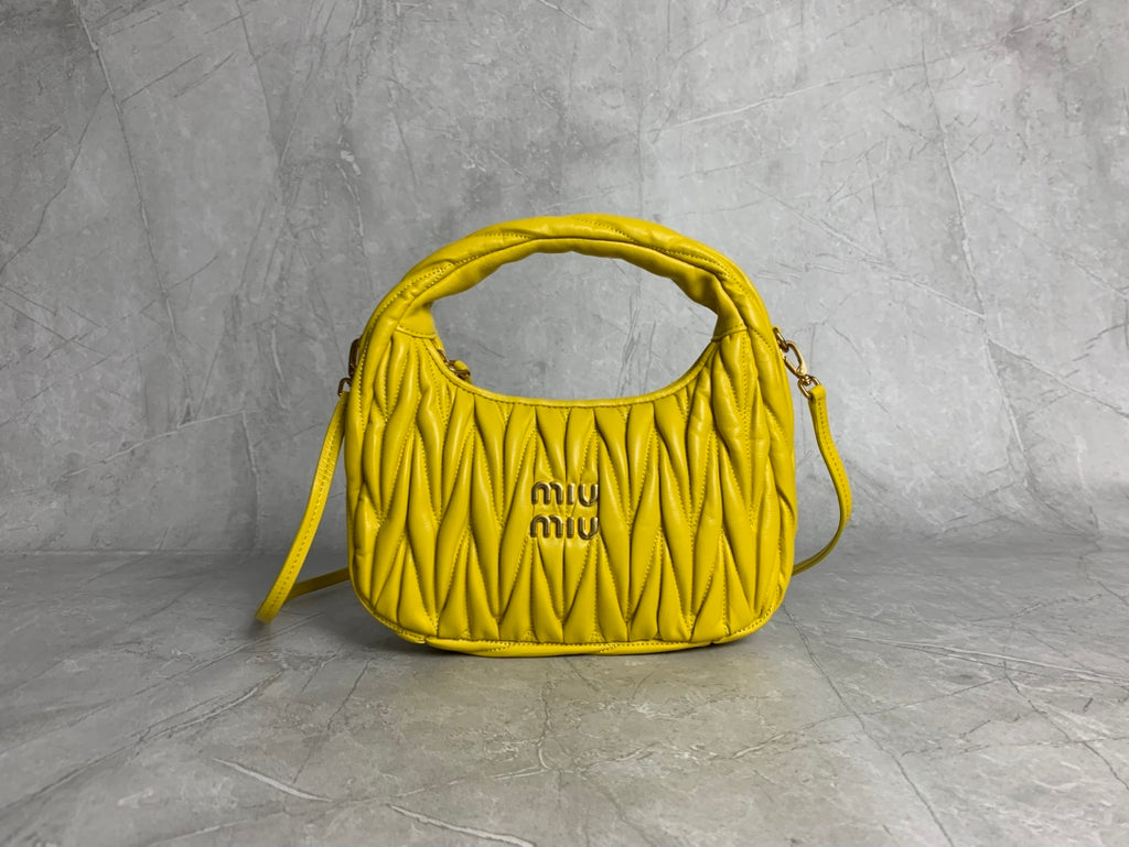 Wander Matelassé Nappa Leather Hobo Bag