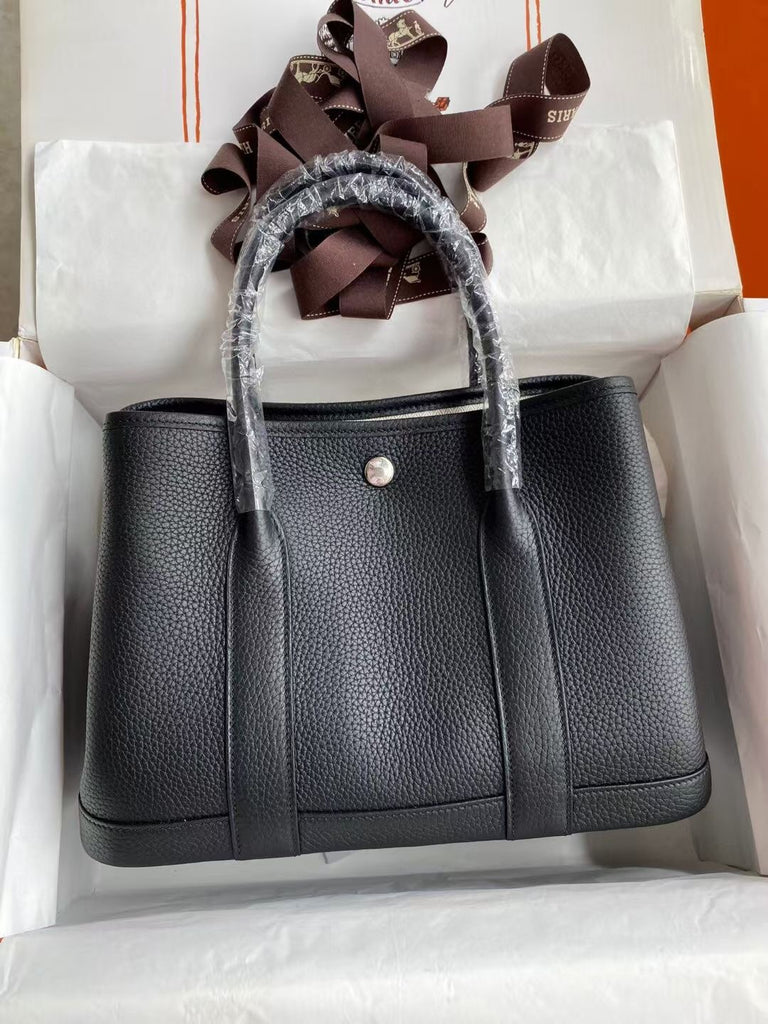 Garden Party Tote Bag with Silver Buckle