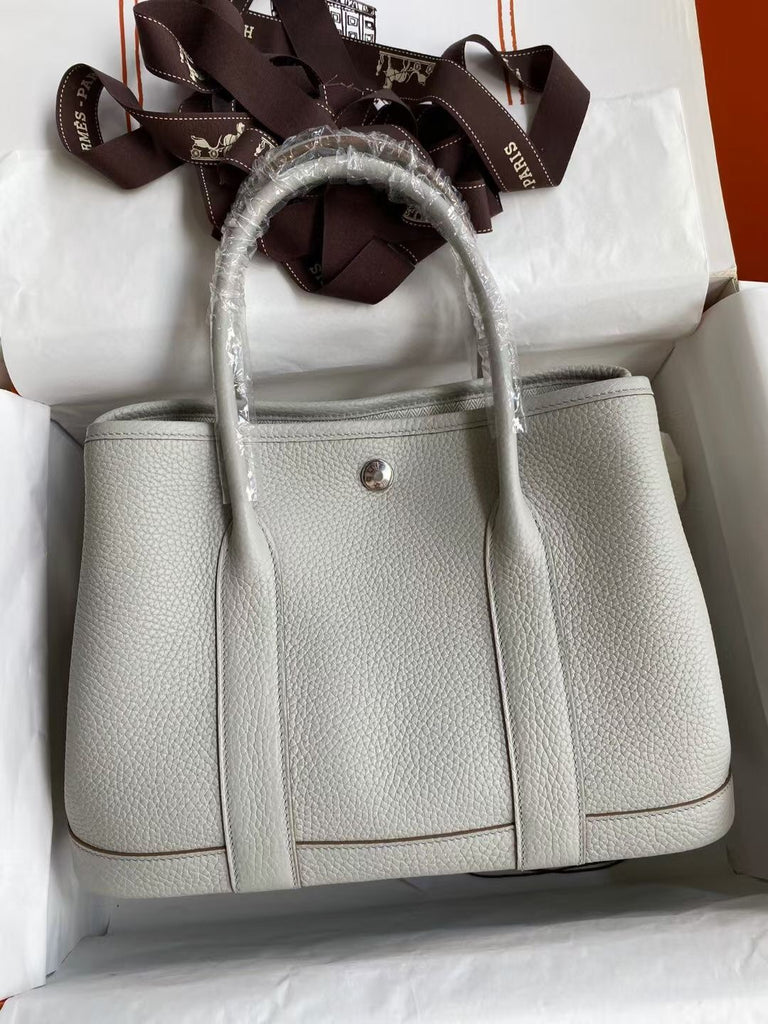 Garden Party Tote Bag with Silver Buckle