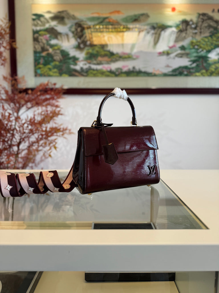 Golden Structured 2-Way Shoulder Bag – Designer Inspired Bags