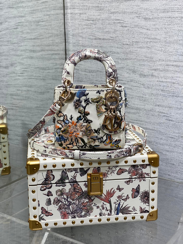 Lady Dior Ultra-Mini Limited Edition Embroidered Bead Bag