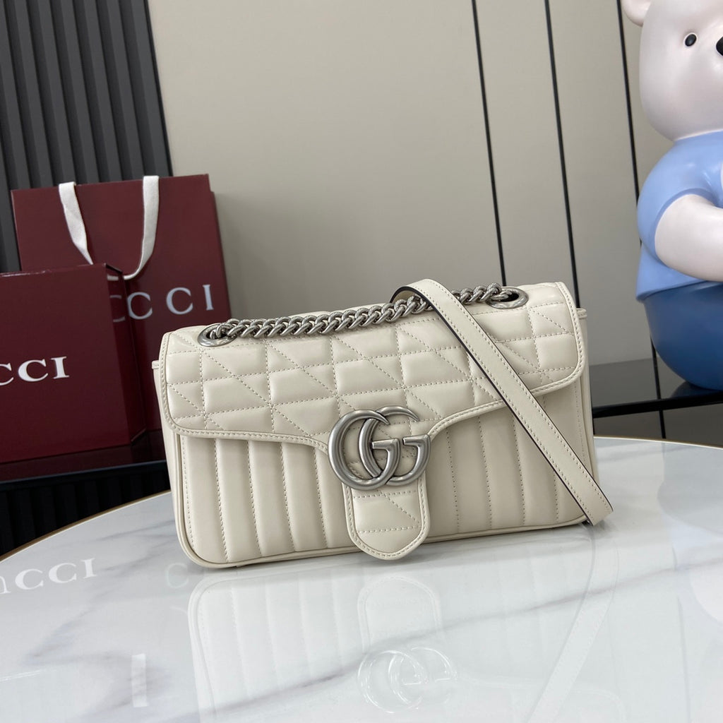 GG Marmont Small Shoulder Bag – Luxury Inspired Chevron Quilted Design