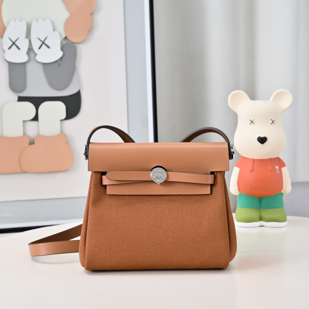 Mini Patchwork Leather Tote with Silver Buckle