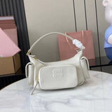 Nappa Leather Pocket Shoulder Bag