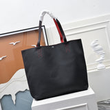Reversible Dual-Tone Clemence Leather Tote Bag 36