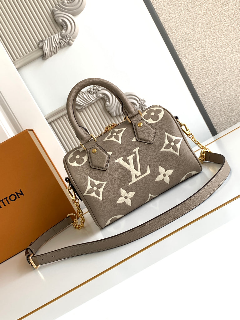 Tourterelle Crème Speedy Bandoulière Handbag – Designer Inspired Bags