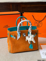 Classic Premium Leather Top-Handle Tote