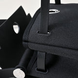 Mini Patchwork Leather Tote with Silver Buckle