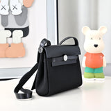 Mini Patchwork Leather Tote with Silver Buckle