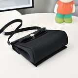 Mini Patchwork Leather Tote with Silver Buckle