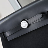 Mini Patchwork Leather Tote with Silver Buckle