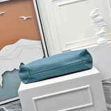 Reversible Dual-Tone Clemence Leather Tote Bag 36