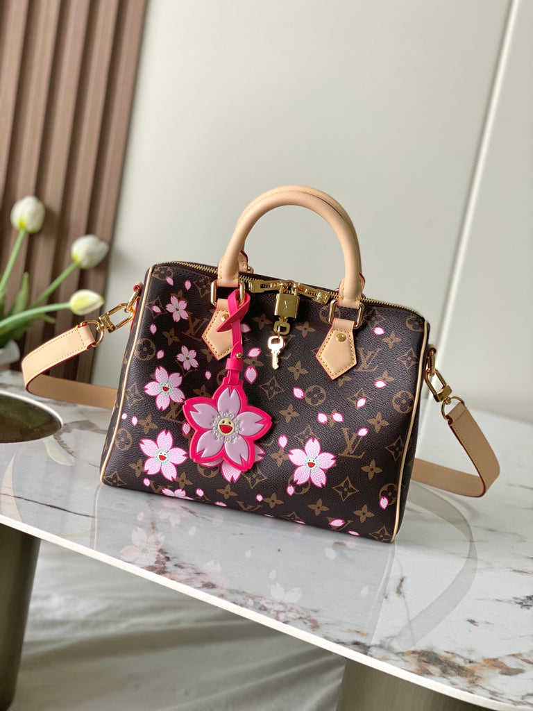 Cherry Blossom Speedy Bandoulière 25 Handbag – Designer Inspired Bags