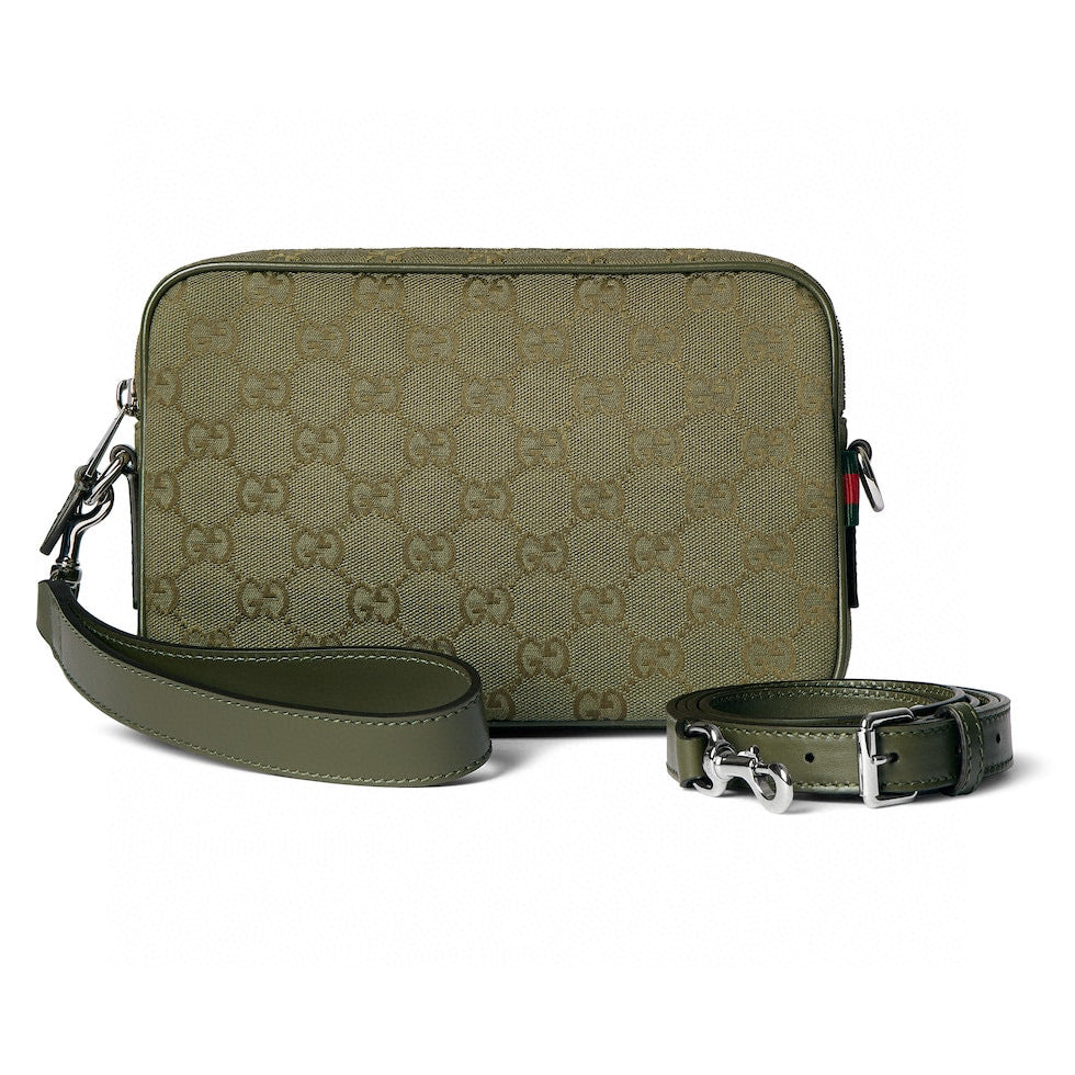 GG Canvas Small Crossbody Bag – Luxury Inspired Forest Green Design