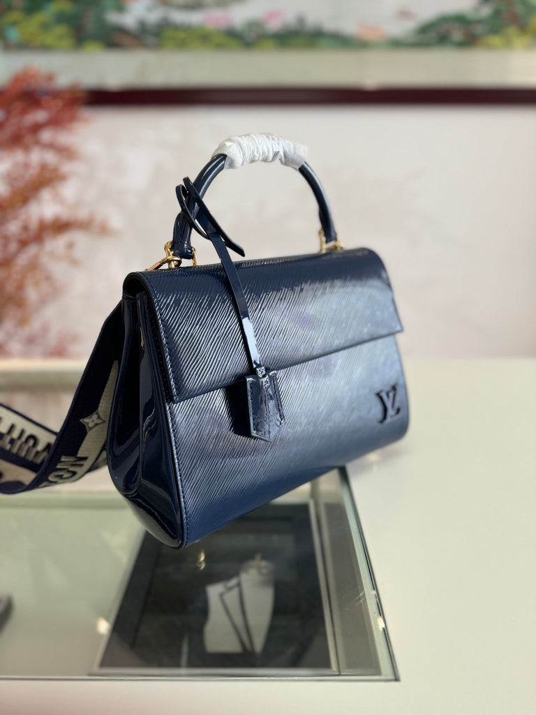 Dark Blue Epi Leather Cluny Handbag – Designer Inspired Bags