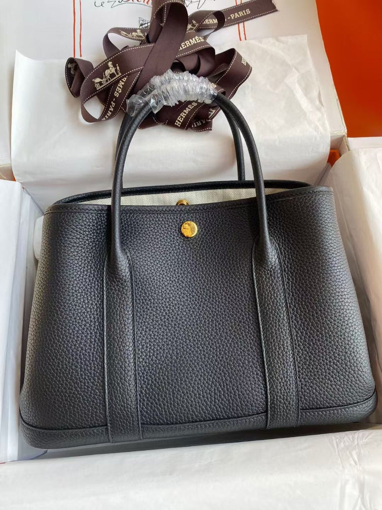 Garden Party Tote Bag – Luxury Inspired Handbag with Gold Buckle