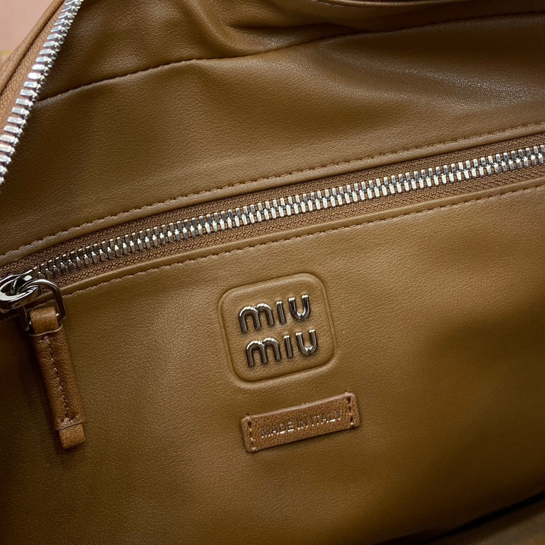 Structured Nappa Leather Shoulder Bag