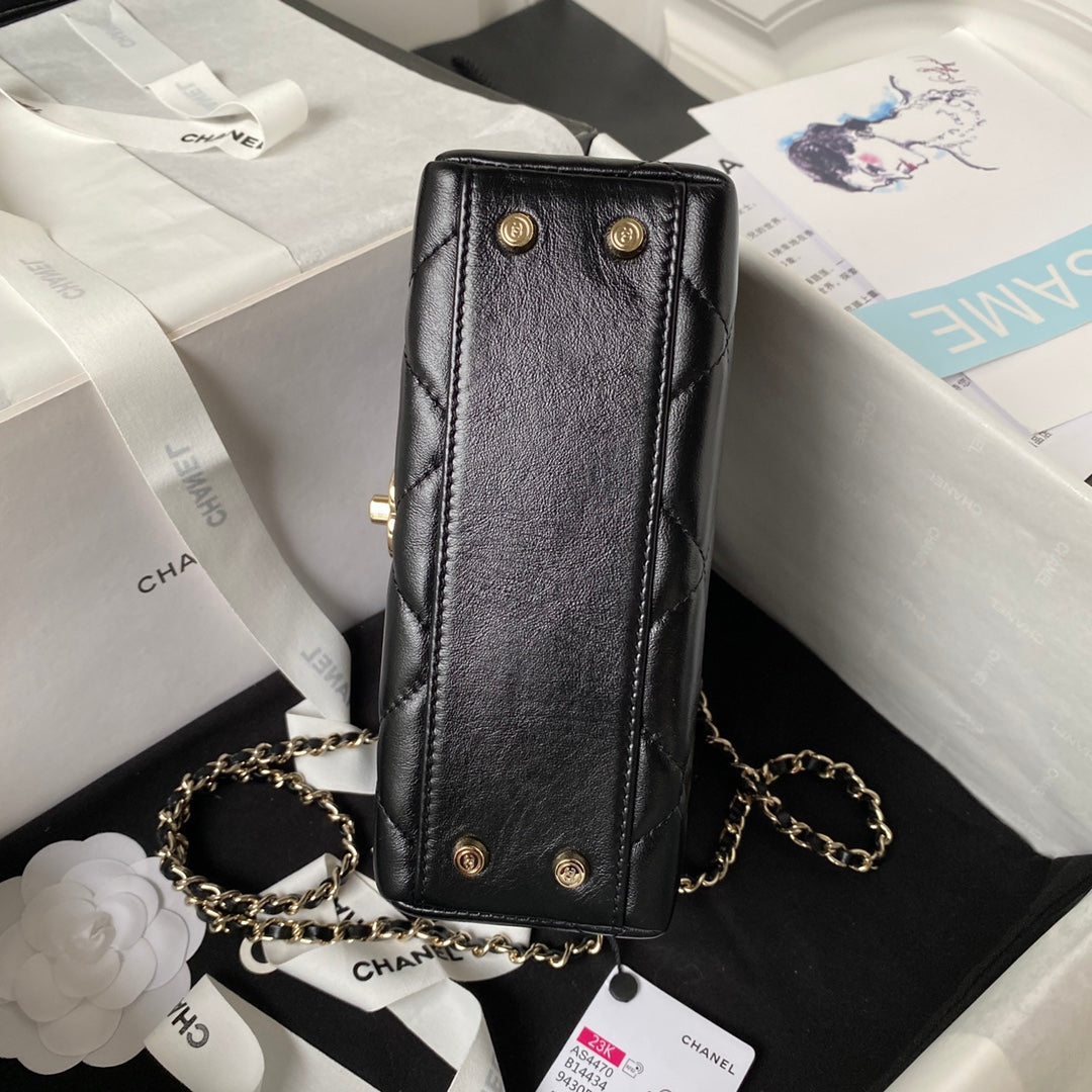 Structured Top-Handle Box Mini Bag