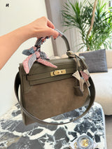 Artisanal Contrast-Leather Structured Top-Handle Bag