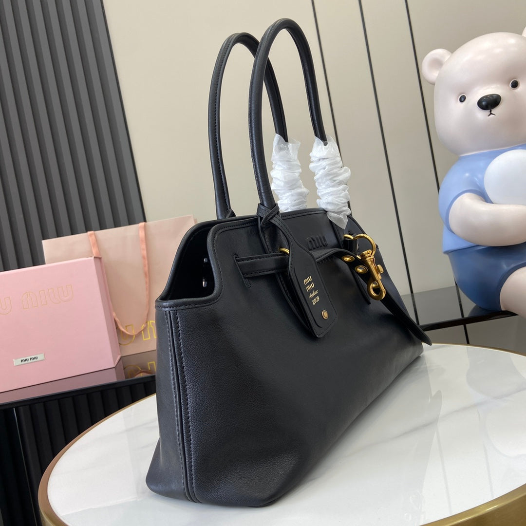 Aventure Nappa Leather Top-Handle Bag