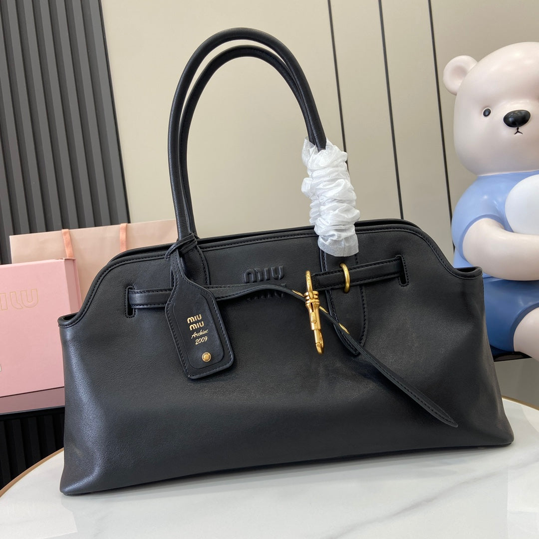 Miu Miu Aventure Nappa Leather Top-Handle Bag